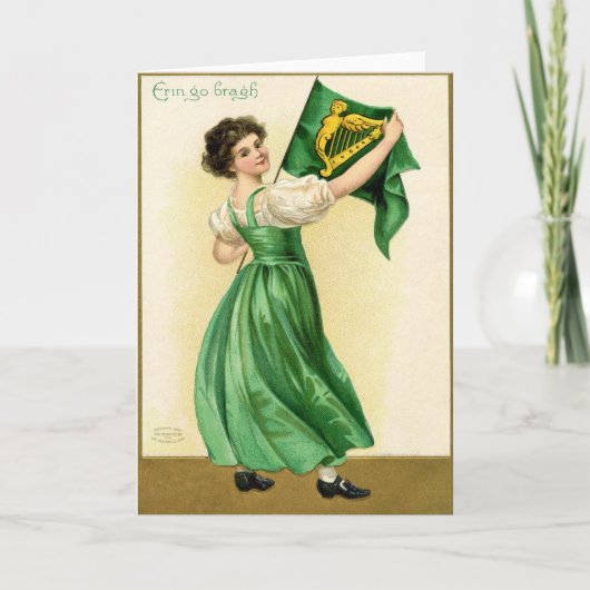 Carte vintage de la Saint-Patrick (Devant)