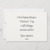 Carte vintage de la Saint-Valentin (Dos)