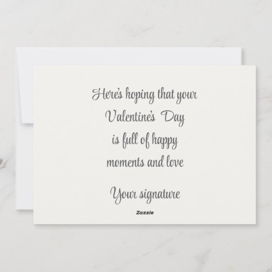 Carte vintage de la Saint-Valentin (Dos)