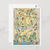 Carte Vintage de l'Alabama (Devant / Derrière)