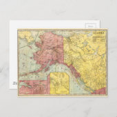 Carte vintage de l'Alaska (Devant / Derrière)