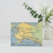 Carte vintage de l'Alaska - Détroit de Bering, Nom (Debout devant)