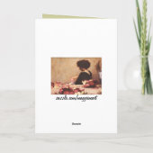 Carte vintage de lapin de Pâques, salutation (Dos)