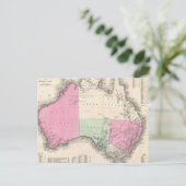 Carte vintage de l'Australie (1862) (Debout devant)