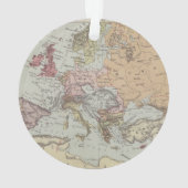 Carte vintage de l'Europe (dos)