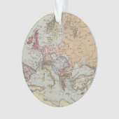 Carte vintage de l'Europe (devant)