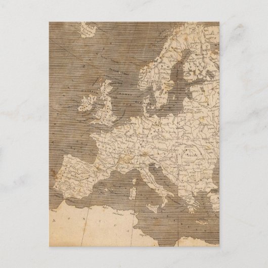 Carte vintage de l'Europe (1804) (Devant)
