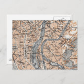 Carte vintage de Liège Belgique (1905) (Devant / Derrière)