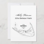 Carte Vintage de l'île Nantucket (Devant)