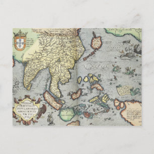 Carte vintage de l'Inde   1592