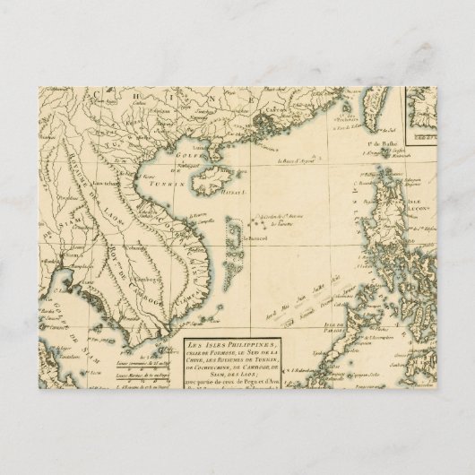 Carte vintage de l'Inde | Océan Indien (Devant)