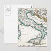 Carte vintage de l'Italie (1706) (Devant / Derrière)