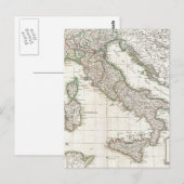 Carte vintage de l'Italie (1770) (Devant / Derrière)