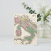 Carte vintage de l'Italie (1827) (Debout devant)