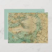 Carte vintage de l'océan Arctique (Devant / Derrière)