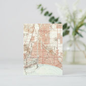 Carte vintage de Long Beach California (1949) (Debout devant)