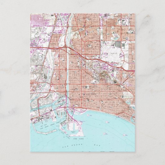 Carte vintage de Long Beach California (1964) (Devant)