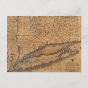 Carte vintage de Long Island et du Connecticut (18