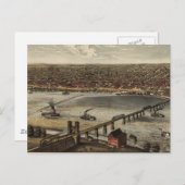 Carte vintage de Louisville (1876) (Devant / Derrière)