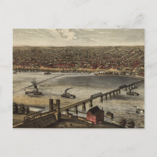 Carte vintage de Louisville (1876)