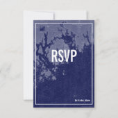 Carte Vintage de mariage RSVP Bar Harbour Maine (Devant)