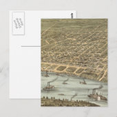 Carte vintage de Memphis Tennessee (1870) (Devant / Derrière)