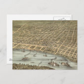 Carte vintage de Memphis Tennessee (1870) (Devant / Derrière)