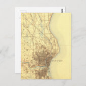 Carte Vintage de Milwaukee (Devant / Derrière)