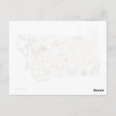 Carte Vintage de Montana Antique State Chart (Dos)