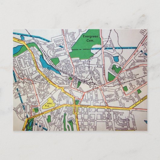 Carte Vintage de Morristown, NJ (Devant)