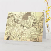 Carte Vintage de Morristown, NJ (Fleur jaune)