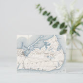 Carte vintage de Nantucket (1919) (Debout devant)