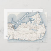 Carte vintage de Nantucket (1919) (Devant / Derrière)