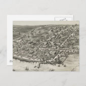 Carte vintage de Narragansett RI (1888) (Devant / Derrière)