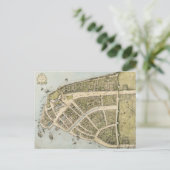 Carte vintage de New Amsterdam (1660) (Debout devant)
