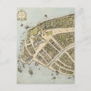 Carte vintage de New Amsterdam (1660)