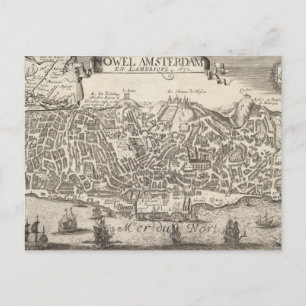 Carte vintage de New York (1672)