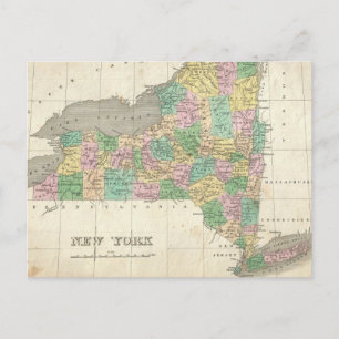 Carte vintage de New York (1827)