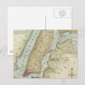 Carte vintage de New York (1869) (Devant / Derrière)