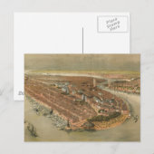 Carte vintage de New York (1874) (Devant / Derrière)