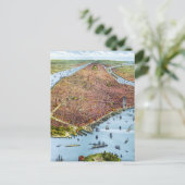 Carte vintage de New York (1879) (Debout devant)