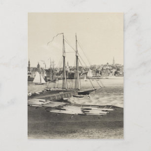 Carte vintage de Newport RI (1860)