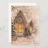 Carte Vintage de Noël (Devant / Derrière)