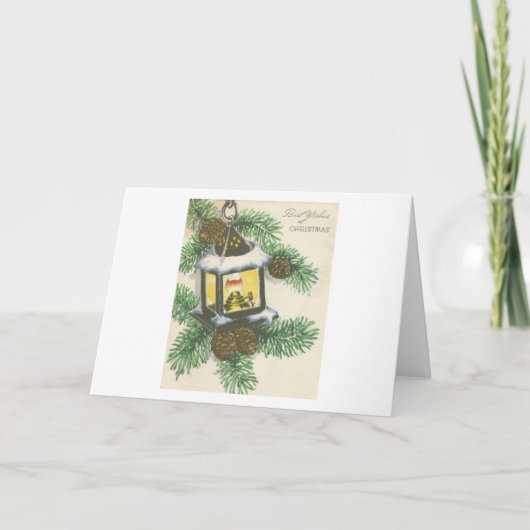 Carte Vintage de Noël (Devant)