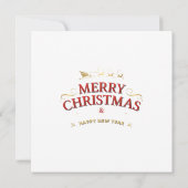 Carte vintage de Noël 1950 (Dos)