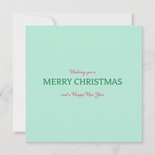 Carte vintage de Noël 1950 (Dos)