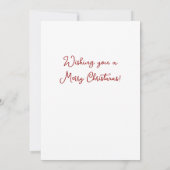 Carte vintage de Noël aux Cerfs de Noël (Dos)