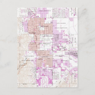 Carte vintage de Palm Springs Californie (1957) 2