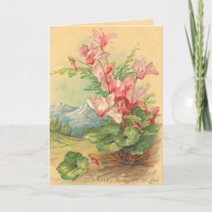 Carte vintage de Pâques