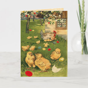 Carte vintage de Pâques